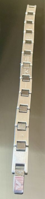 Pulseira Viceroy em aço inoxidável preto e prateado