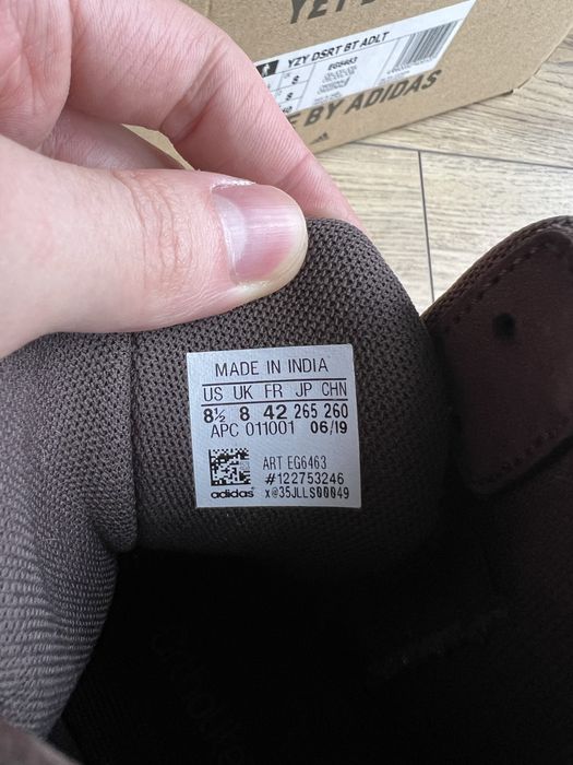 Adidas Yeezy Desert Boot Oil sneakersy wysokie brązowe 42