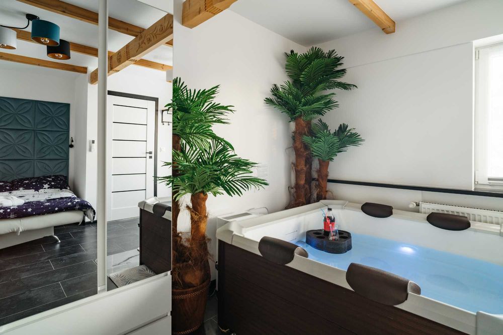 Domek miniapartament LOVE SPA JAUCUZZI w pokoju na wyłączność no limit
