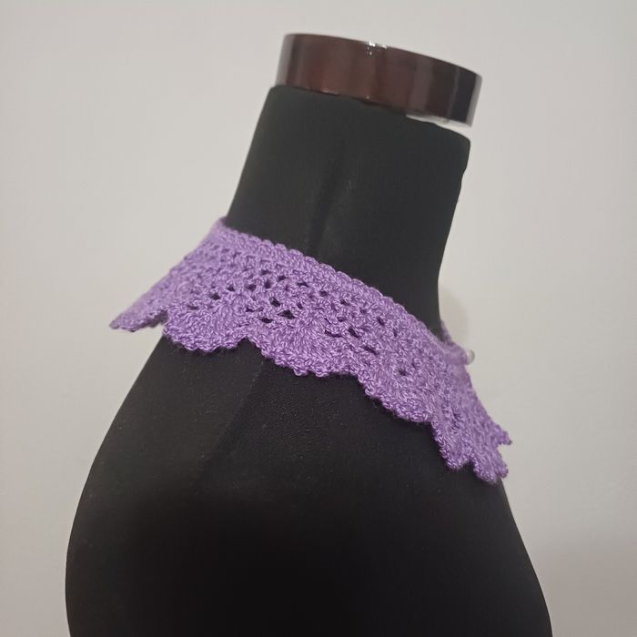 Okazja kołnierzyk szydełkowy hand made