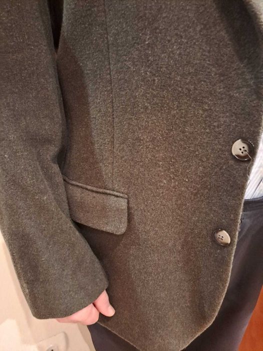 Blazer Homem, cor verde cinza matizado, Pull & Bear