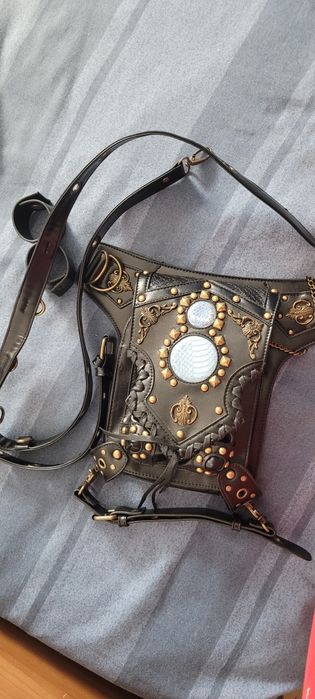 Bolsa de perna de cor preta
