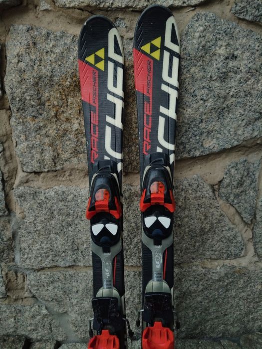 Narty zjazdowe dla dzieci Fischer RC4 90 cm z wiązaniami