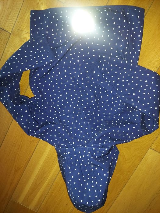 Kurtka softshele H&M granatowa dziewczynka 128