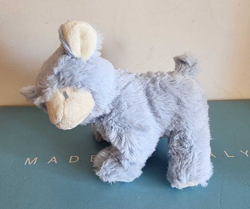 Ovelha azul e branca de peluche