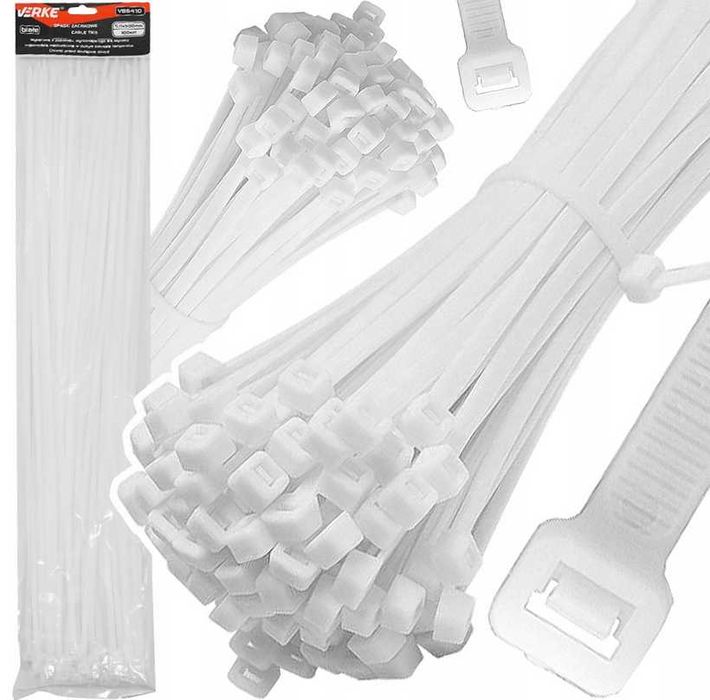 Opaski zaciskowe kablowe trytki TRYTYTKI 5,0x500mm ZESTAW