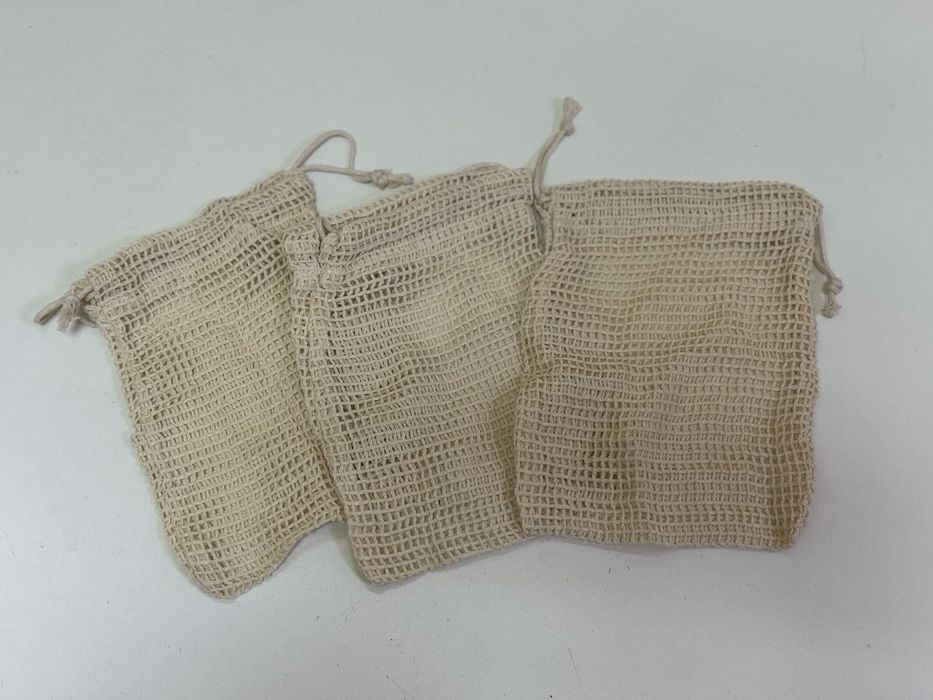 Мешочки для подарков на завязках, набор 3 шт