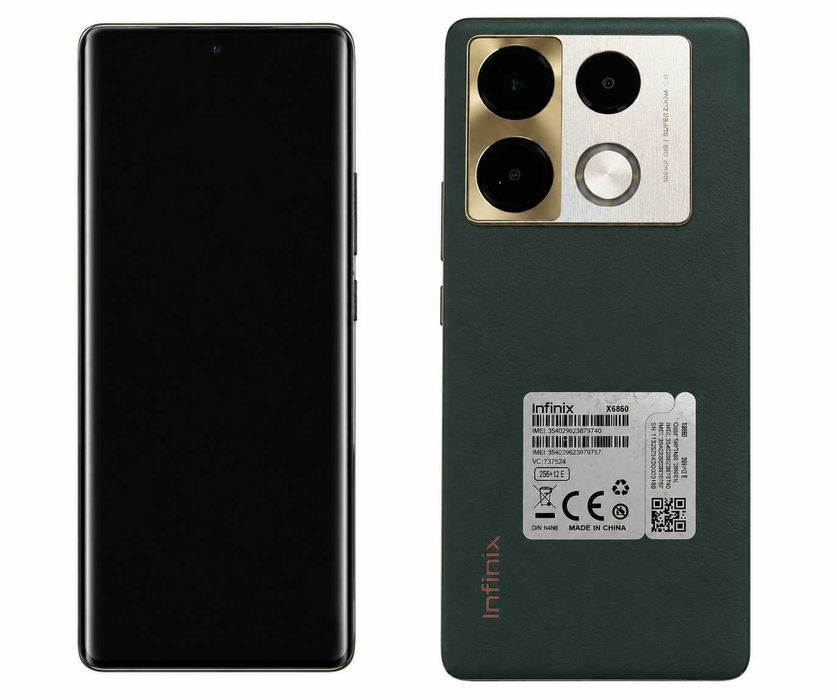 Smartfon Infinix Note 40 Pro 12/256GB Ładowanie 70W, NFC, amoled 120HZ, stan bdb, etui zielony