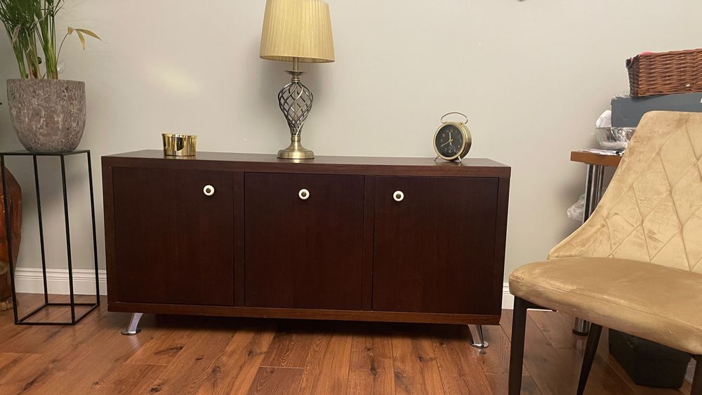 SZAFKA, KOMODA fornirowana dębem. PROMOCJA -50%