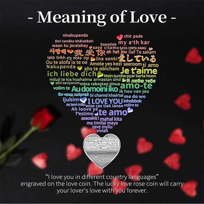 Памятная монета День Святого Валентина I Love You Silver