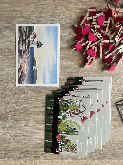 Pocztówki/ ozdobne klamerki