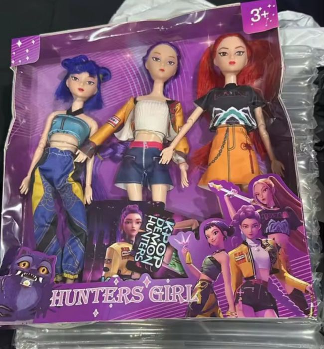 3 personagens k-pop demon hunters