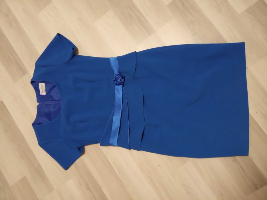 SUKIENKA garsonka granatowa,chabrowa rozm.L