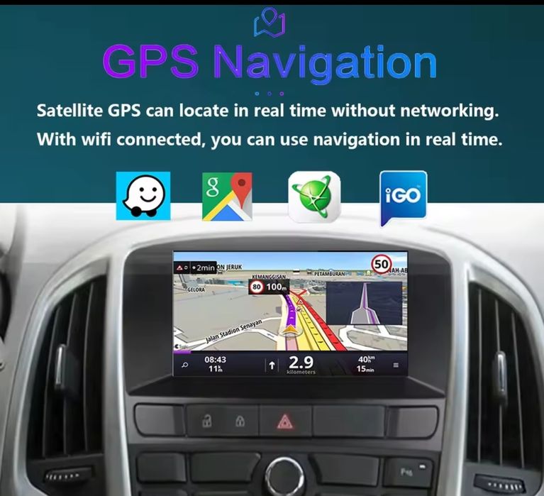 Android Auto 16 / Apple CarPlay para Opel Astra J (2009–2015)
