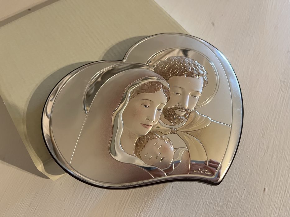 Coração bilaminado Icone Prata