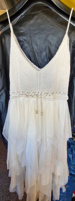 Sukienka dluga piekna boho weselna