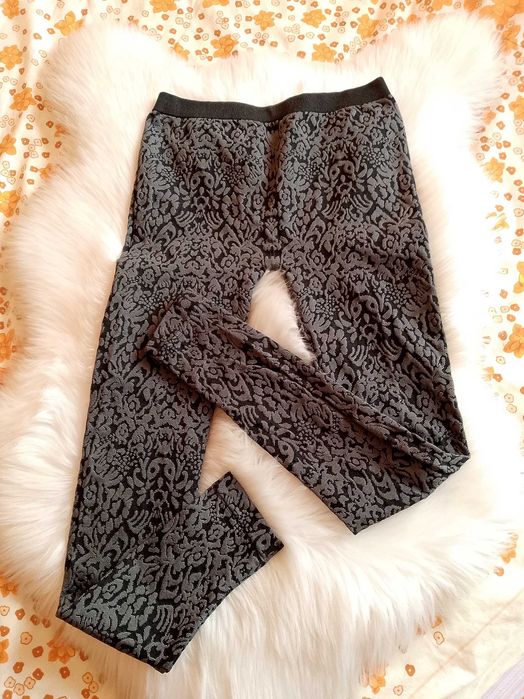 Legginsy z ornamentem gothic style S/M