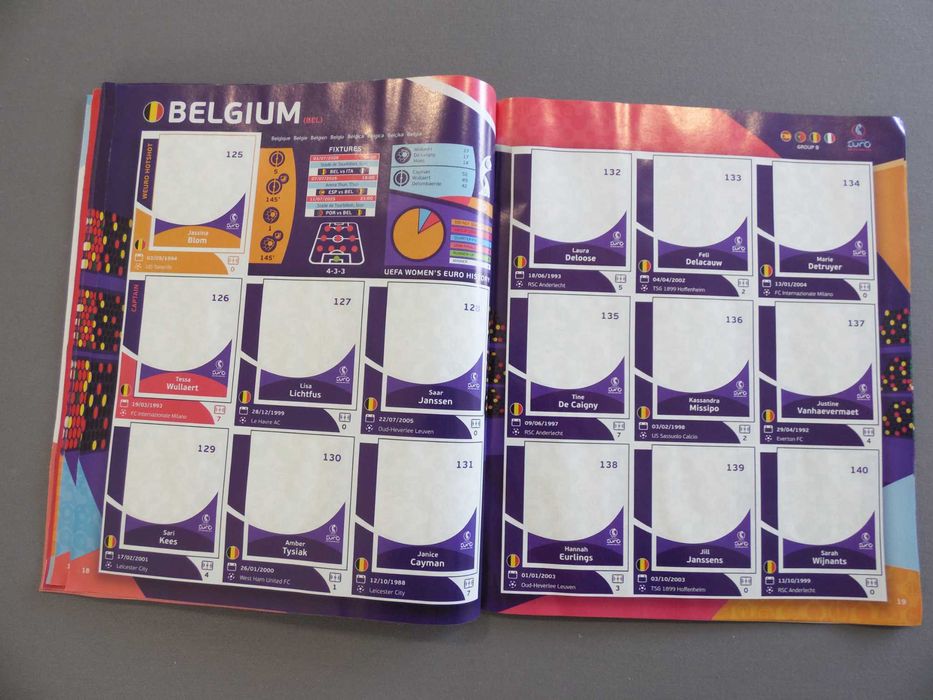 Colecção Completa UEFA Euro 2025 Women Panini