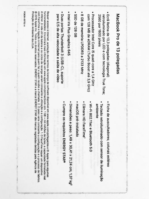 MacBook Pro / 13’’ / 1.4GHz / 8GB / 128GB / Touch Bar64550645823489124