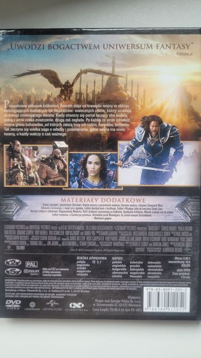 Film DVD Warcraft Początek - oprawa książkowa