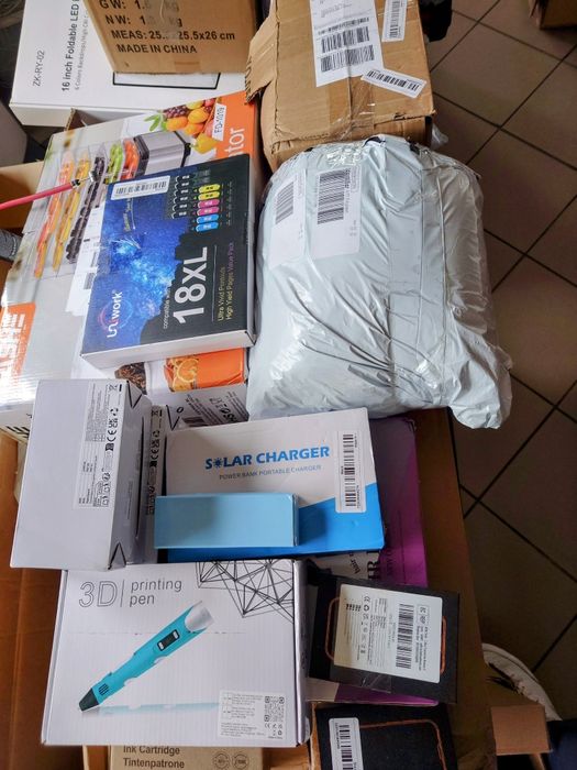 Zwroty z TEMU Boxy Mix 10 produktów DUŻA PACZKA Gwarancja zarobku