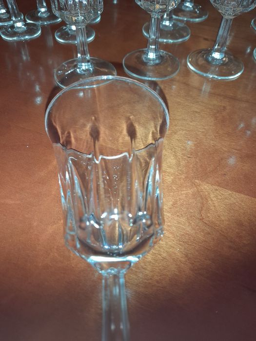 Serviço copos seis copos agua 6 copos vinhos seis flutes champanhe