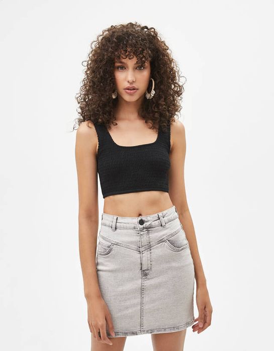 Юбка джинсовая Bershka новая мини размер 36