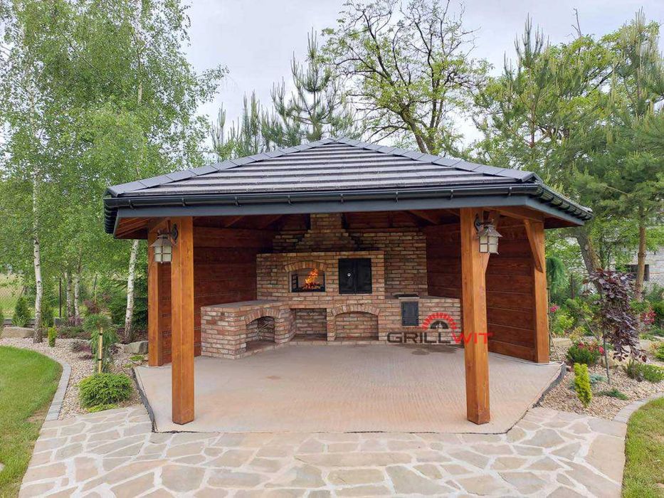 Grill murowany wedzarnia murowana grillo wedzarnia grill ogrodowy