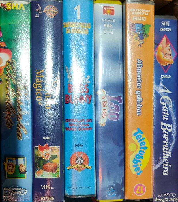 Lote Vhs Infantil 2 - Ver lista Abaixo - PROMOÇÂO 1 €