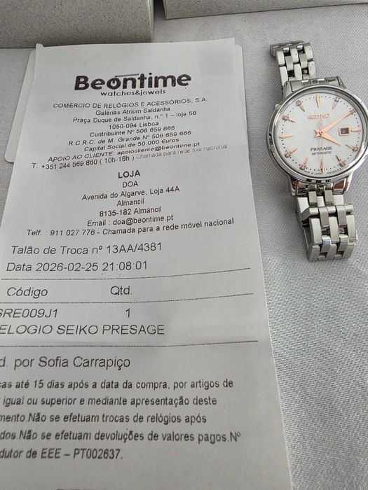 Relógio Seiko Pressage Automatic