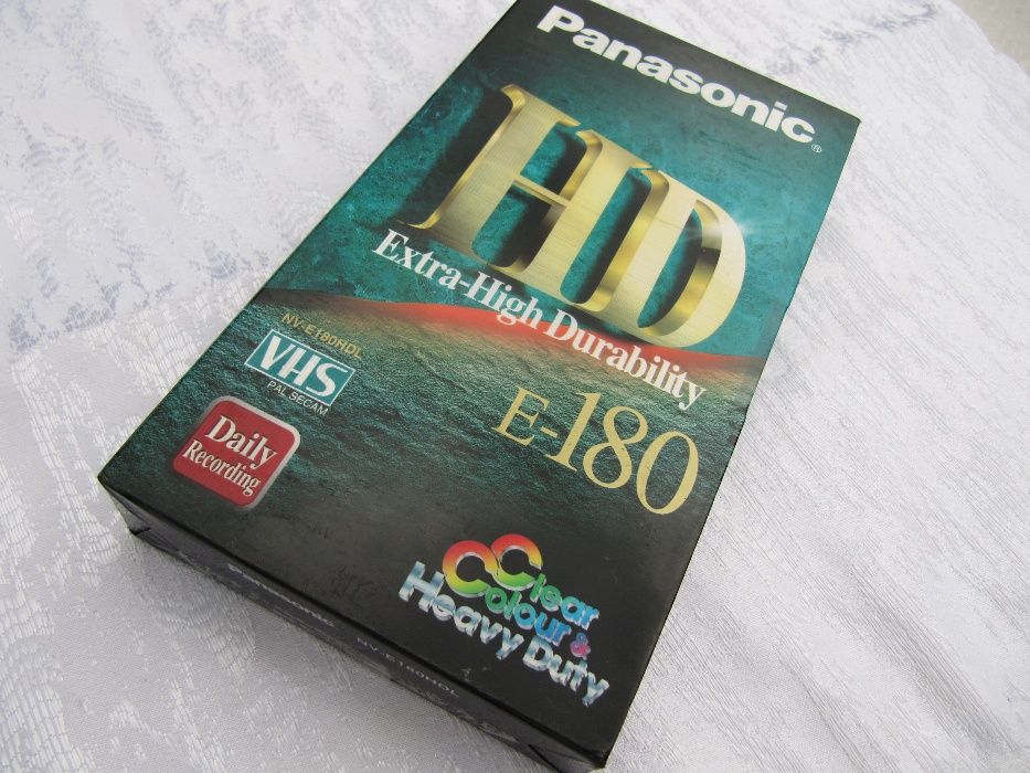 Видеокассеты Panasonic 180 мин VHS для видеомагнитофона новые