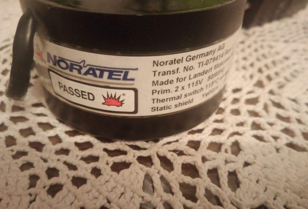 Transformator toroidalny NORATEL 2x115V 50/60Hz  25,4V/3,35A