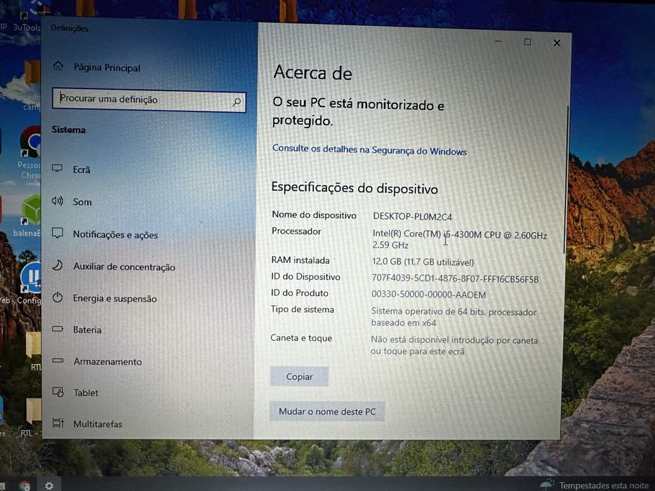 Portatil lenovo thinkpad I5 com 12gb ram, disco ssd 500gb64585635055875123