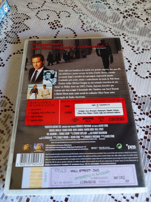 Wall street dvd filme