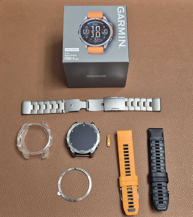 Garmin Fenix 8 Sapphire Titanium Amoled + dodatki