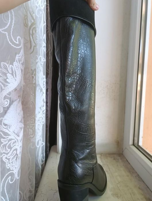 Vito talini ботфорти сапоги жіночі шкіряні 37.5-38