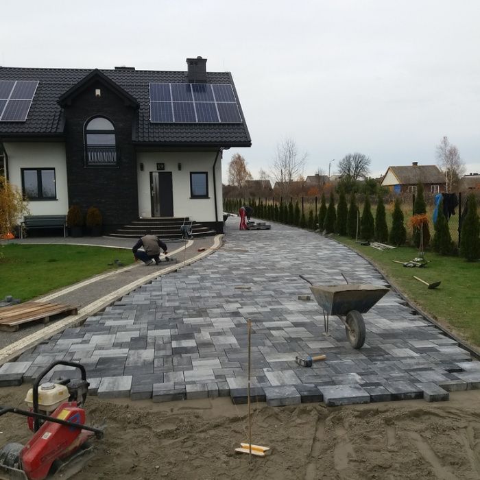 Kompleksowe układanie kostki brukowej