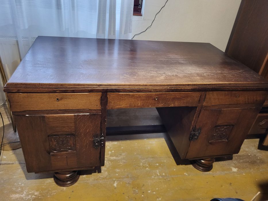 Biurko , drewniane, dębowe