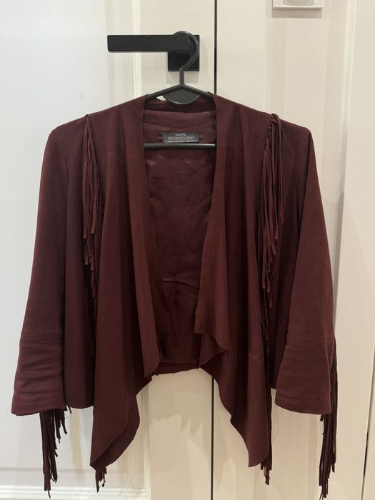 Kurtka zamszowa z frendzlami