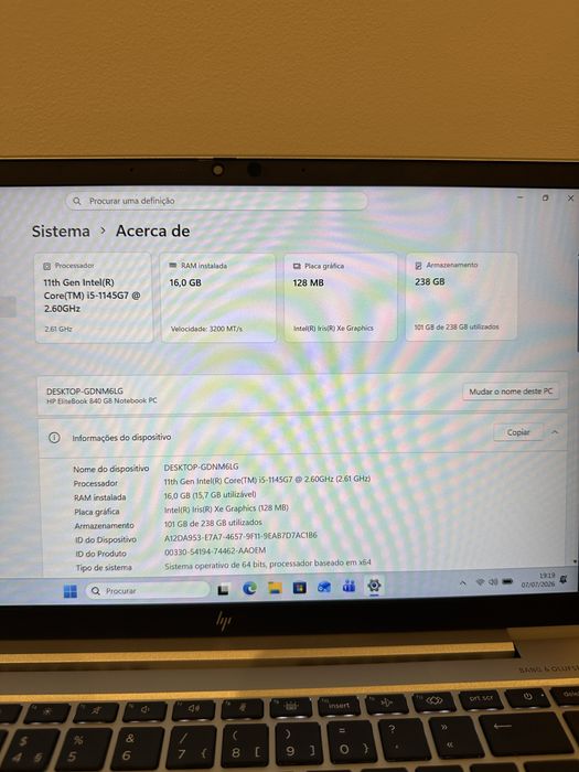 HP Elitebook 840 G8 - como novo