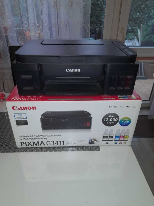 Nowa Drukarka Canon G3411+ załadowane tusze + komplet tuszy