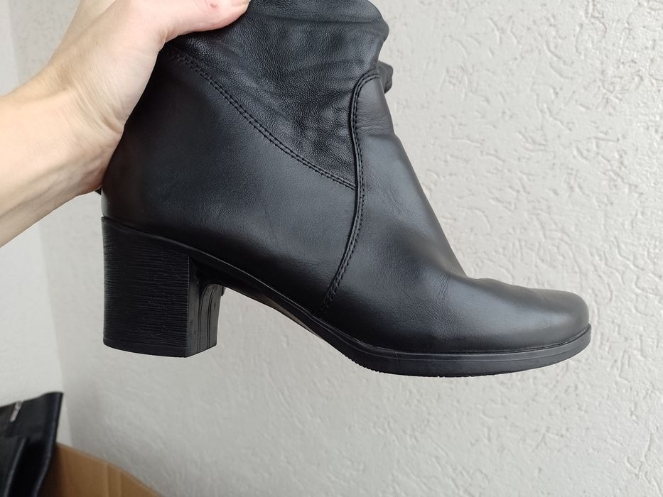 Чоботи шкіряні жіночі, єврозима, 23,5 см