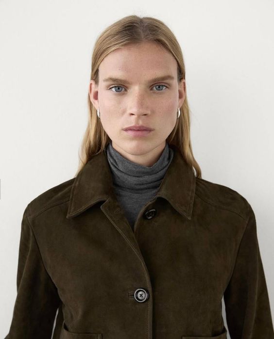 Куртка Massimo Dutti шкіра кози натуральна