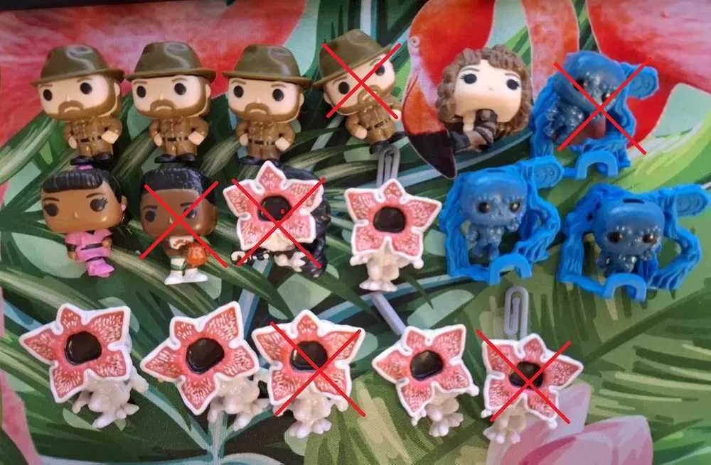 Figurki Kinder Joy Stranger Things