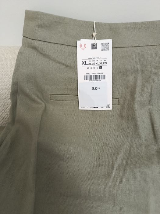 Брюки лляні Zara нові в упаковці з бірками