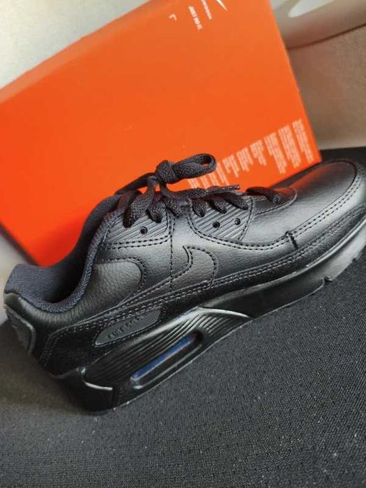 Nike Air Max 90 Leather Triple Black Rozmiar 40