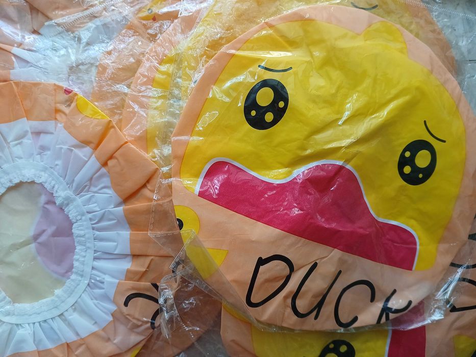 Шапочка для душу багаторазова з принтом, набір комплект 10 шт