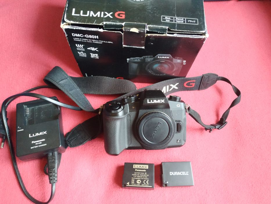 Panasonic Lumix DMC-G80EG-K aparat przebieg 5200 mikro 4/3 samo body