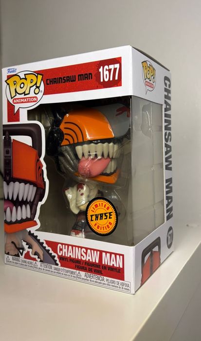Funko Pop! – Chainsaw Man #1677 Chase Edition (versão limitada e rara)