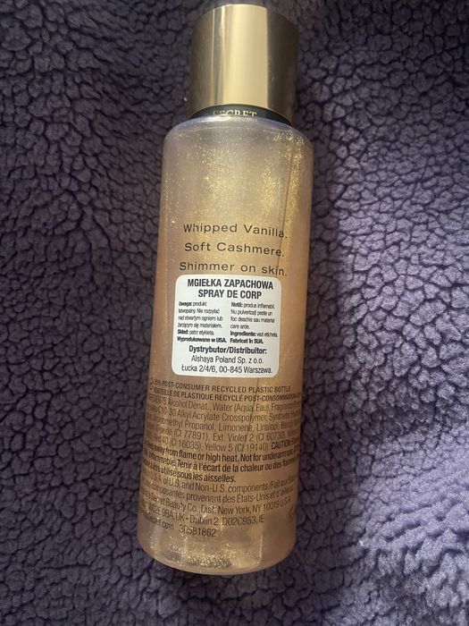 Mgielka zapachowa waniliowa brokat